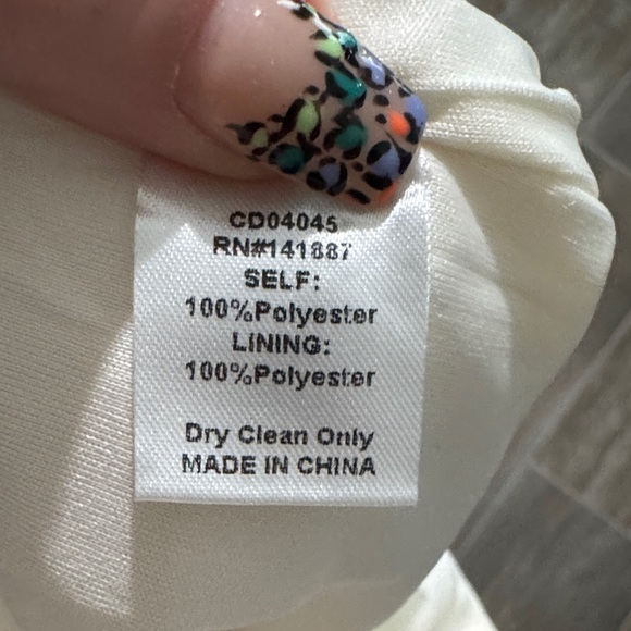 TCEC Cream Sleeveless Dress with Ruffle Hem - Picture 6 of 8